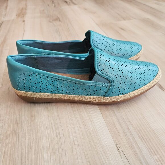 Turquoise/Teal Colored Clarks Danelly Ballet Flat Women's Size 10 - Picture 4 of 10